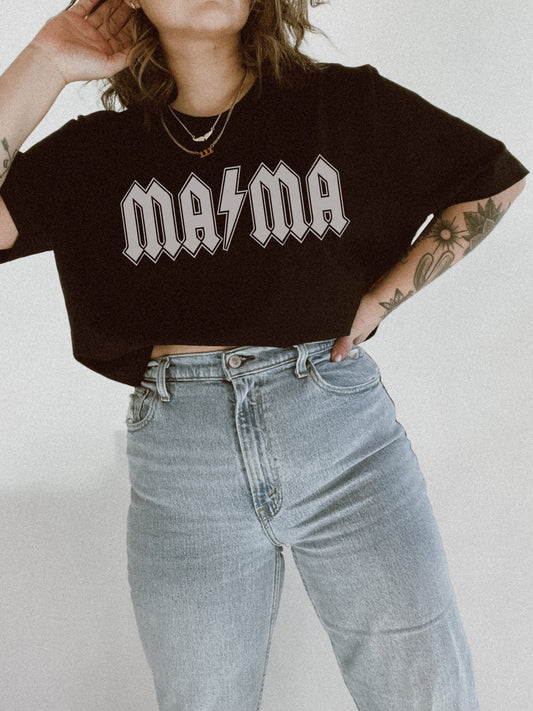 Mama Rock N Roll Motherhood Graphic Tee